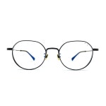쿠케리 CC909 오버사이즈안경테 4종컬러 원형 티타늄 54mm 공용 17g : 팝스옵티크