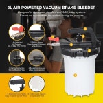 웬존 3L 진공 브레이크 블리더 키트 22PCS 어댑터가 장착된 공압 액 1L 리필 병 1인용 작동 1 Pneumatic built in mode : 굿픽앤조이