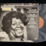 [수입 중고 LP] J3723 Sarah Vaughan with Oscar Peterson – How Long Has This Been Going On : 예음레코드