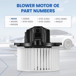 SYKRSS HVAC 송풍기 모터 700133 현대 액센트 아제라 엔투라지 소나타 호환, 기아 마젠티스 옵티마, 97112-1C000, 97113-3K000, 3010019... 