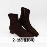 신난다슈 여성 앵클부츠 3cm 여자 숏 스판 앵글 부츠 따뜻한 기모 스웨이드 발편한 통굽 : 신난다슈