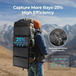 BougeRV 100W 섬유유리 휴대용 태양광 패널, 휴대폰용 USB 출력이... 277Wh/173Wh/JuiceGo 240Wh 발전소와 호환, 캠핑, : 넥서스플러스몰