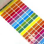 방수 네임스티커 소형 무지개 어린이집네임스티커 어린이네임택 이름방수스티커 라벨스티커 : 철붕이네