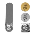 크래프트 가이 메탈 펀치 스탬핑 도구, 5/16인치(8mm) 출생 월 꽃 테마, 보석 공예 펀칭용 HRC 58-62 스틸 (코스모스) 1 April Flower... 