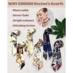 여성 핸드백 스카프 밴드 헤어넥 DS-7L 가방 kcctoo DS-XP 패션 2/6/10팩 선물 1 2pcs Leopard Print Scar : 스스다