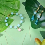 PH PandaHall 18K 골드 주얼리 제작 핀 헤드 볼 오픈 플랫 3 사이즈 핀, DIY 공예 귀걸이 팔찌 제작용, 30/35/45mm : 먼길시장