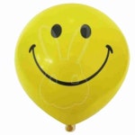 스마일풍선 노랑 50입 30cm 행사용풍선 생일파티풍선 : 샘샘스