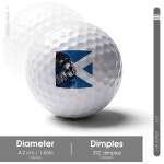 라이온 스탠다드 골프공이 있는 스코틀랜드 국기 개인 맞춤 디자인 골프공 골프 애호가를 위한 훌륭한 선물 : 루키코끼리스토어