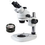 GOWE 3.5X-45X 기둥 섹터 베이스 트라이노큘러 스테레오 줌 현미경 비디오 WF10X/20mm : 유니트랙