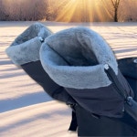 지퍼형 유모차 방한 장갑 유모차 핸드 머프 워머 : 맘마미아 리빙스토어