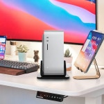 맥 스튜디오 데스크탑/벽걸이형 거치대 공간 절약형 노트북 PC 쿨링 프레임 호스트 스탠드 아크릴 브래킷 수납 : 디더블유이지몰