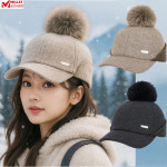 밀레 여성 등산 골프 방울 기모 방한 겨울 모자 : 밀레 군산나운점