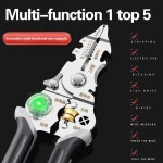 WOZOBUY 와이어 커터 도구 10 in 전기 케이블 스트리퍼 테스터 가위 측정 포함 : 아이컴퍼 니