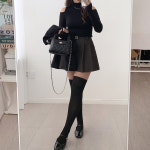 나베 투톤 페이크 니하이 팬티스타킹 A0945 : 어썸하비