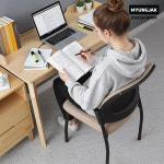 바퀴 팔걸이없는 국내생산 바른자세 학생의자 VX315 집중력 학원 컴퓨터 책상 독서실 공부 : 명작가구