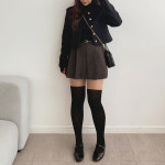 나베 투톤 페이크 니하이 팬티스타킹 A0945 : 어썸하비