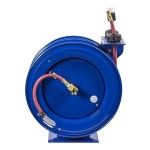 콕스릴 C-L350-5012 이중 목적 투 호스/코드 릴 - 호스 ID 길이 50 포함. PVC 호스/50 SJO 코드 미국산 공기 압축기, 정원 및 압력 세척... 