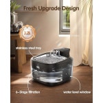 OPOWO 무선 고양이 분수, 108온스/3 2리터 배터리 작동 센서, 블랙 : 포곡율글로벌샵