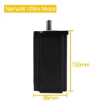 BDNZOBCD 3상 Nema34 Nema42 Nema52 스테퍼 모터 4.5/8.5/12/16/20/24/35/50Nm 14/19mm 축 AC80-240V EC3522 EC382 : 위시팝