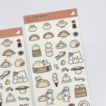 [홍시] 모락모락 만두가게 스티커 씰스티커 다이어리꾸미기 다꾸 : 홍시 HONGSI