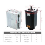 Nema42 110mm 110BYG350 8Nm 12N 16N 20Nm 3상 스테퍼 모터, HB3722MA 하이브리드 엔진 제어 드라이버(20Nm, 브레이크 없음) : 위시팝