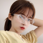 투명 안경테 사각 뿔테 패션 안경 남자 여자 검정 얼굴형에맞는 : 아빠가만든안경