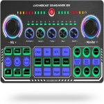 X50 팟캐스트 녹음 장치 믹서 라이브 보이스 체인저 DJ 오디오 노이즈 캔슬링 블루투스 무선 기능 포함 : 도로시나