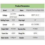 JMC NEMA23 57mm 1Nm 36VDC 통합 폐쇄 루프 간편 모터 및 드라이버 올인원 1500rpm 2상 DSP 하이브리드 인코더 IHSS57-36-10... 