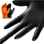 MODE 초강력 니트릴 장갑 50개입 내구성 양면 도트 청소 미용 실험 세차 공구수리 : 명신철물마트