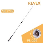 REVEX NR 770R 듀얼 밴드 VHF/UHF 144/430MHz 3.0/5.5 dBi 고 이득 NL 차량용 라디오 모바일/스테이션 안테나 PL 259 마운트 : 해피글로