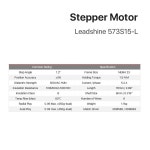 Nema23 스테퍼 모터 57mm 3상 150Ncm 5A 기어(573S15-L) 6 리드 3D 프린터 CNC용 8mm : 위시팝