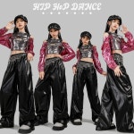 아동 재즈 댄스 공연복 상의 의상 힙한 여름 1 7140블랙팬츠 110cm : 소원골드마켓