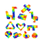 미니 스네이크 퍼즐 큐브 변신 장난감 큐브 어린이집 유치원 장난감 : 주식회사 에스티케이