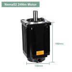 스테퍼 모터 3상 네마34 네마42 네마52 4.5/8.5/12/16/20/24/35/50Nm 14/19mm 축 AC80-240V EC3522 EC3822 드라이버 키트(네마52 : 위시팝