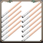 ASMA-12 조각 나무 연필 익스텐더 아트 길이 학교 사무용품 용 알루미늄 손잡이가있 : 원드림종합상사2