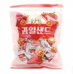 한입 과일샌드 딸기향 300g 16개 : 다담이