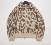 수입 레오파드 호피 집업 카라넥 루즈핏 울 캐시미어 니트 자켓 : 여기 또한