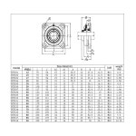 스테인리스 스틸 외부 구형 사각형 좌석 베어링 SUCF204 SUCF205 SUCF206 SUCF207 SUCF208 SUCF209 SUCF210 211 213 214 215 (2... 