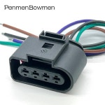 1 세트 4 핀 자동 엔진 점화 코일 방수 전기 케이블 커넥터 A4 골프 Passat Skoda 8K 용 와이어 하네스 플러그 0973724 : 샤샤바니