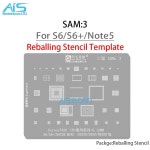Amaoe SAM3 BGA 리볼링 스텐실 삼성 S6  노트 5 G9200 Exynos7420 CPU RAM 와이파이 전원 칩 IC 솔더 : 빅원물류