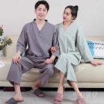 찜질복긴팔 사우나 마사지복 찜질방 상하의 황토 황토방 여성 실크 코튼 핑크 꽃 4XL : 해피득템