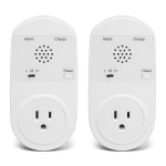 LED 표시등과 80-120dB 조절 가능한 알람이 있는 브리이데아 정전 알람, 냉장고, 냉동고, 하수도 모니터링에 , 2팩 White-2 Pack : 위드미AD