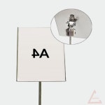 별추샤인 슬림차단봉용 사인안내판 A4 스텐 슬림판넬 포스터꽂이 현수막게시대 펜스 : 노을마루