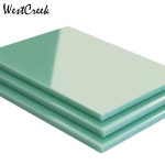 WESTCREEK 아쿠아 그린 FR4 유리 섬유 시트 검정색 정전기 방지 G10 절연 스트립 처리 흰색 에폭시 : 파이팅기어