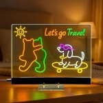 Blingtrail Light Up LED 드로잉 보드 12x9in-2025 3세대, 빛, 간소화된 디자인, 더 높은 밝기, 글쓰기/노트/메시지/두들에 이상적인... 