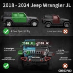 페인트 가능한 스텝 플레이트, 볼트 온 사이드 스텝이 있는 OedRo 올... 4XE, 블랙 및 레드 파우더 코팅 너프 바와 호환됩니다 Black : 위드미AD