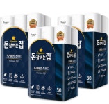 삼정펄프 돈잘버는집 프리미엄 소프트 3겹 무형광 데코 화장지 30m 30롤 3팩 : 우리 상사