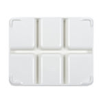 국산 그린메라민 매트 샤브통 6절 G-0649 업소용 멜라민 그릇 6칸 그릇 g0649 : 온라인키친