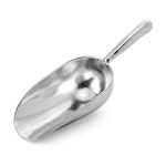 후디니 더블캐스트 알루미늄 바 아이스 유틸리티 스쿱, 스테인리스 스틸, 7인치 Ice Scoop : 티키타딜