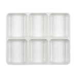 국산 그린메라민 매트 샤브통 6절 G-0649 업소용 멜라민 그릇 6칸 그릇 g0649 : 온라인키친